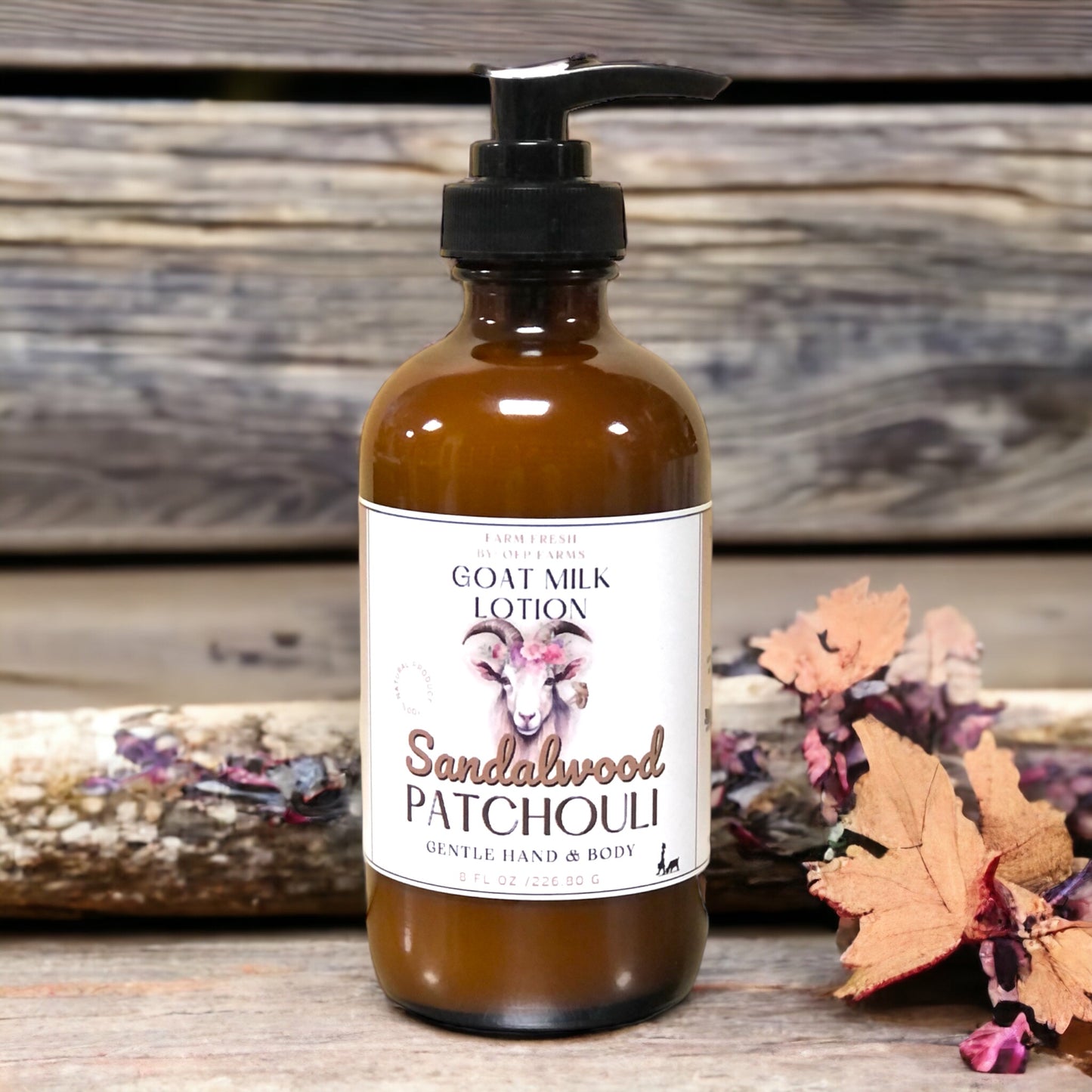 Sandalwood Patchouli, Goat Milk Hand and Body Lotion