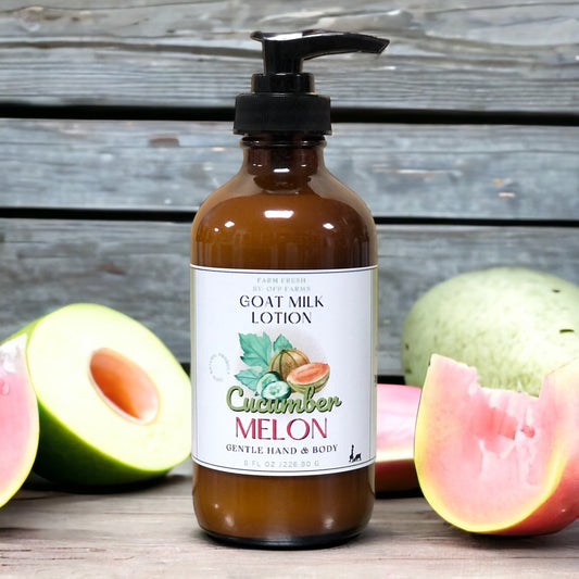 Cucumber Melon, Goat Milk Hand and Body Lotion