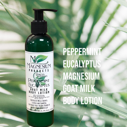 Magnesium Goat Milk Body Lotion, Sleep, Body Wellness, Arthritis, Plantar Fasciitis